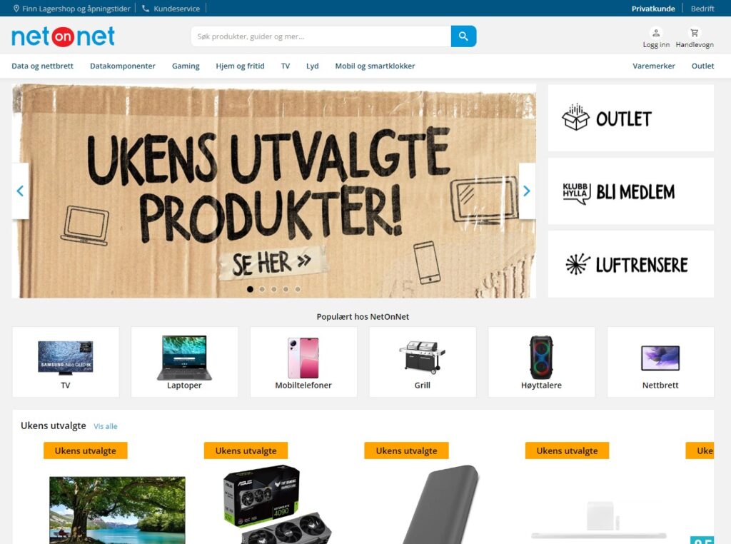 NetonNet no electronic store Norway
