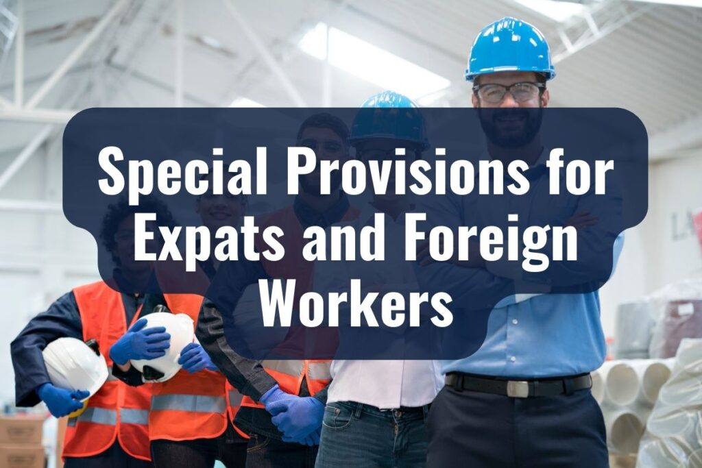 Special Provisions for Expats and Foreign Workers