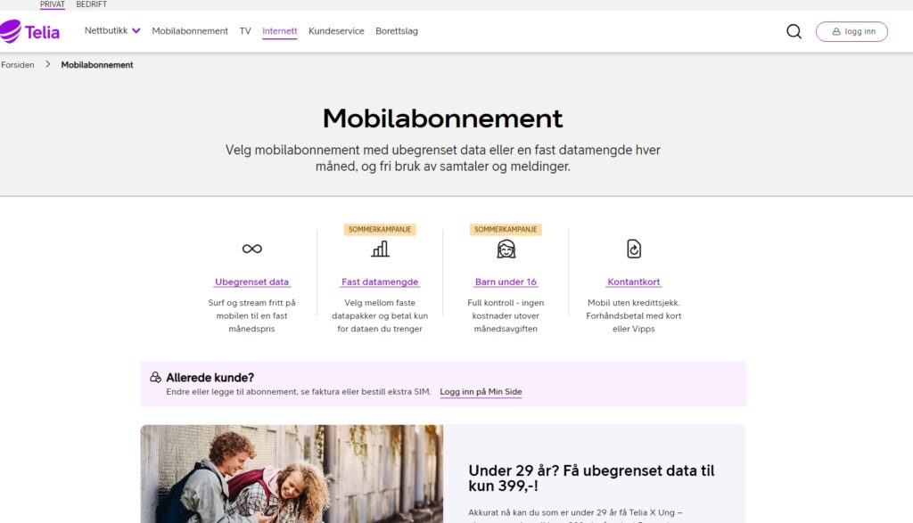 Telia Mobile Network Norway